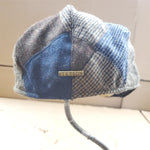 Stetson Laughlin Driver Patchwork Flat Cap Hat Plaid Flannel Large/X Large Wool