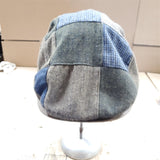 Stetson Laughlin Driver Patchwork Flat Cap Hat Plaid Flannel Large/X Large Wool
