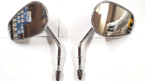 OEM T/O Harley Chrome Rear Mirrors I150007 L (E11) 001084 Set Left Right Pair