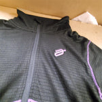 Arctiva Womens Insulator Mid-Weight Snowmobile Fleece Jacket Medium Black Purple
