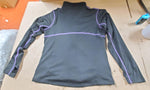 Arctiva Womens Insulator Mid-Weight Snowmobile Fleece Jacket Medium Black Purple