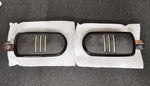OEM Harley Davidson Gloss Black Streamliner Footpegs NOS Sportster Dyna 50501800