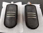 OEM Harley Davidson Gloss Black Streamliner Footpegs NOS Sportster Dyna 50501800
