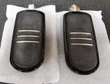 OEM Harley Davidson Gloss Black Streamliner Footpegs NOS Sportster Dyna 50501800