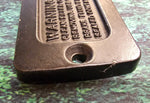 Oem Black Front Master Cylinder Cover Harley FXR Sportster Softail touring 82-95