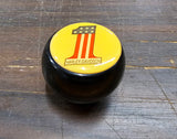 VTG Shift Knob Harley Davidson #1 Bakelite Black Yellow Panhead Shovelhead EVO