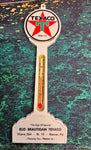 VTG 1950s Texaco Marathon Oil Indoor Outdoor Thermometer Collectible Memorabilia