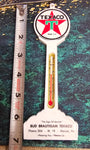 VTG 1950s Texaco Marathon Oil Indoor Outdoor Thermometer Collectible Memorabilia