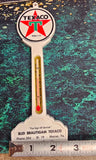 VTG 1950s Texaco Marathon Oil Indoor Outdoor Thermometer Collectible Memorabilia