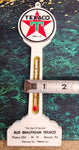 VTG 1950s Texaco Marathon Oil Indoor Outdoor Thermometer Collectible Memorabilia