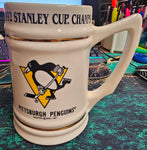 VTG 1992 Pittsburgh Penguins Stanley Cup Championship Ceramic Ornate Mug/Stein