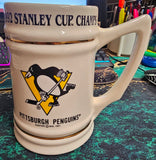 VTG 1992 Pittsburgh Penguins Stanley Cup Championship Ceramic Ornate Mug/Stein