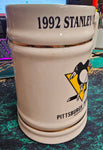 VTG 1992 Pittsburgh Penguins Stanley Cup Championship Ceramic Ornate Mug/Stein