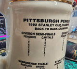 VTG 1992 Pittsburgh Penguins Stanley Cup Championship Ceramic Ornate Mug/Stein