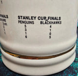 VTG 1992 Pittsburgh Penguins Stanley Cup Championship Ceramic Ornate Mug/Stein