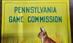 VTG 1950s Pennsylvania Game Commission "Rabbit Farm" Poster Hunting Collectibles