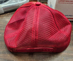 Youngblood Construction Mesh Trucker Cap Red W White Patch Logo Snapback M/L