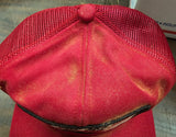 Youngblood Construction Mesh Trucker Cap Red W White Patch Logo Snapback M/L