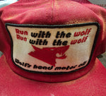 Youngblood Construction Mesh Trucker Cap Red W White Patch Logo Snapback M/L