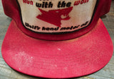 Youngblood Construction Mesh Trucker Cap Red W White Patch Logo Snapback M/L