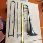 VTG Brass King H. N. White Trombone Antique Serial # 69489 Lion Head Instrument