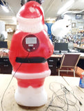 Fiber Optics Santa Clause Christmas Tree Blow Mold Yard Garden Holiday Decor