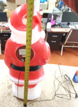 Fiber Optics Santa Clause Christmas Tree Blow Mold Yard Garden Holiday Decor