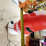 Fiber Optics Santa Clause Christmas Tree Blow Mold Yard Garden Holiday Decor