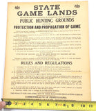 Pennsylvania Game Commission April 1950 Orig. Poster Grounds Rules & Regulations