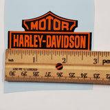 GAS TANK DECALS STICKERS HARLEY FX LOW RIDER SPORTSTER BAR SHIELD ORANGE BLACK