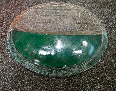 Vtg Macbeth Evans Headlight Glass Lens 1900's 9 1/2 Visor Model T Auto Truck Pgh
