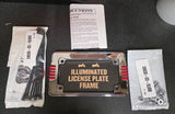 OEM Harley Davidson Illuminated License Plate Frame Holder NOS FXD Dyna 59030-03