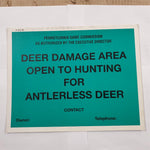 VTG Pennsylvania Game Commission Open To Hunting For Antlerless Deer Sign Poster