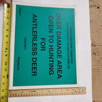VTG Pennsylvania Game Commission Open To Hunting For Antlerless Deer Sign Poster