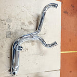 2 Into 1 Chrome Exhaust Lake 6 Speed 45 Degree Offset Harley Glide Bagger Tourin