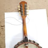 Vintage Banjo Mandolin Banjolin Vega Autographed Musicians Antique W case!