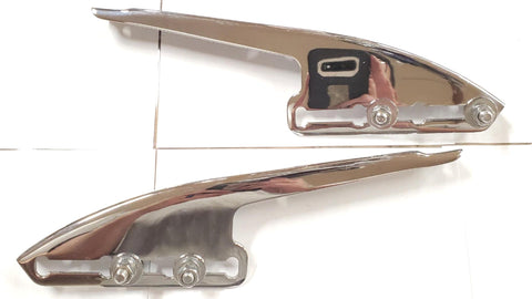 OEM Chrome Windshield Brackets Mounts Harley FLH Heritage Softail FLST Fatboy