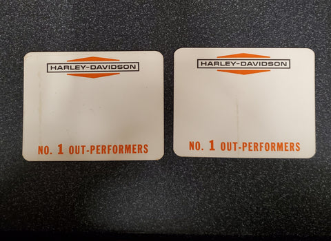 VTG 1960s NOS Harley Davidson Motorcycle Dealership Showroom Tags Collectible