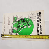 VTG Pennsylvania Game Commission "Properly Dispose Animal Carcasses" Sign Poster