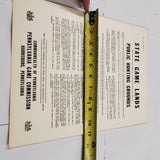 PA Game Commission June 1971 State Game Lands Public Hunting Grounds Sign Poster