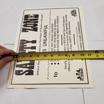 New VTG PA Game Commission Safety Zone 11"x14" Sign Poster Mancave Hunting Decor