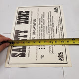 New VTG PA Game Commission Safety Zone 11"x14" Sign Poster Mancave Hunting Decor