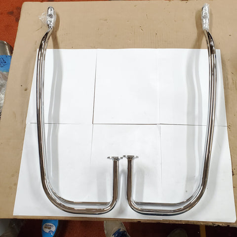 Harley Chrome Nostalgic Saddlebag Guard Rails 2009^ FLHRC Road King Cla 91179-10