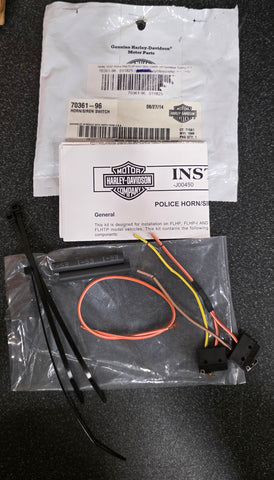 OEM Harley Davidson Horn Siren Switch Assembly NOS FLHP Road King FLHTP 70361-96