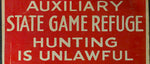 VTG 1936 WPA Pennsylvania Game Commission Cooperative Farm-Game Project Aux Sign