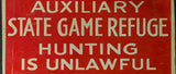 VTG 1936 WPA Pennsylvania Game Commission Cooperative Farm-Game Project Aux Sign