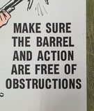 VTG 1965 Pennsylvania Game Commission "Watch That Muzzle" Hunting Safety Poster!