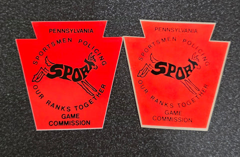 VTG 1970s-1980s Pennsylvania Game Commission "Sportsmen Policing" Decal Sticker