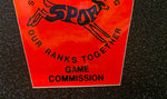 VTG 1970s-1980s Pennsylvania Game Commission "Sportsmen Policing" Decal Sticker
