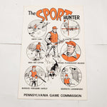 New VTG Pennsylvania State Game Commission Sport Hunter Sign Poster Hunter Deer!
